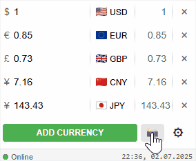 Screenshot feature animation